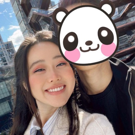 Stephanie Soo with her mysterious husband.